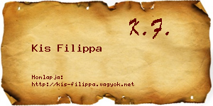 Kis Filippa névjegykártya